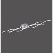 Wallen Large Linear LED Ceiling Fitting in Satin Chrome