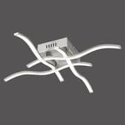 Wallen LED Ceiling Fitting in Satin Chrome