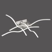 Wallen Medium LED Ceiling Fitting in Satin Chrome