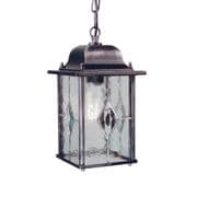 Wexford Porch Lantern in a Black/Silver Finish IP43 Rated - ELSTEAD WX9