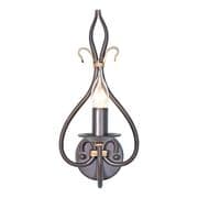 Windermere Wrought Iron Single Wall Light in a Rust/Gold Patina - ELSTEAD WM1