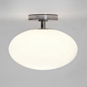 Zeppo IP44 Bathroom Ceiling Light in Polished Chrome and Opal Glass - astro 1176001