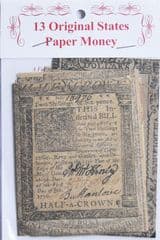 American Colonies Replica Currency  Pack