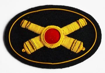 Artillery Officers Deluxe Hat Insignia Badge