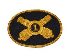 Artillery  Officers  Hat Insignia Badge With Number 1