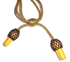 Black & Gold Hat Cord