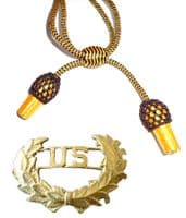 BLACK & GOLD HAT CORD & BADGE SETS