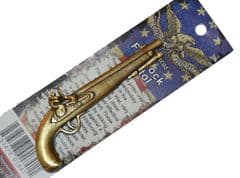 Brass Model Revolutionary War Flintlock Pistol