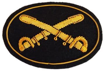 Cavalry Officers Deluxe Kepi Insignia Badge