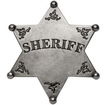 Classic Western Sheriff Badge