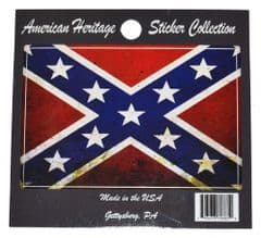 Confederate Battle Flag Car Van Or Truck Sticker