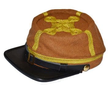 Confederate Butternut General's Kepi