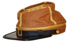 Confederate Butternut Major Or Colonel's Kepi