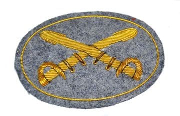 Confederate Cavalry Officers Deluxe Hat Insignia Badge