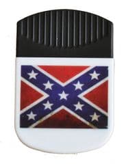 Confederate Flag Large Plastic Note Holder Magnet