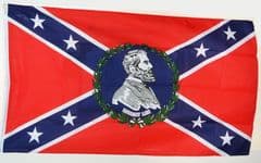 Confederate Flag With General Lee Image