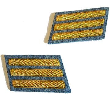 Confederate Gray Captains Collar Insignia Set