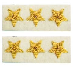 Confederate Off White Colonel's Collar Insignia Set