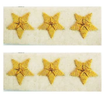 Confederate Off White Colonel's Collar Insignia Set