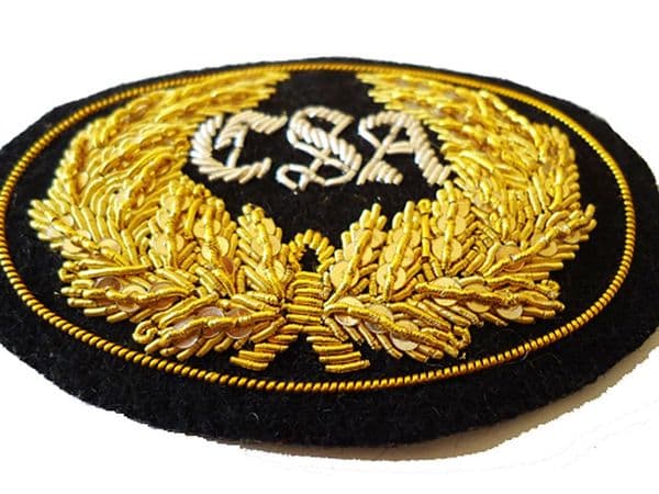 Confederate Officers Kepi Insignia Badge