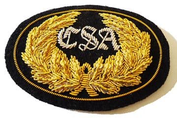 Confederate Officers Large Hat Insignia Badge