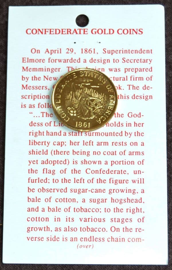 Confederate Replica $20 Dollar Coin