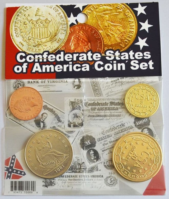 Confederate Replica Coins Set