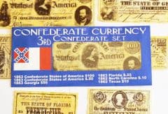 Confederate Replica Currency 3rd Set