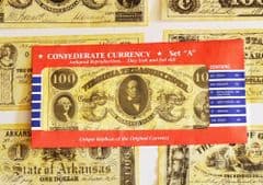 Confederate Replica Currency Set A
