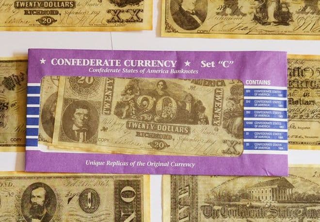Confederate Replica Currency Set C
