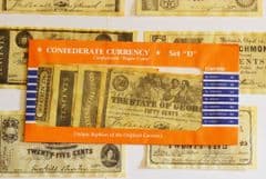 Confederate Replica Currency Set D