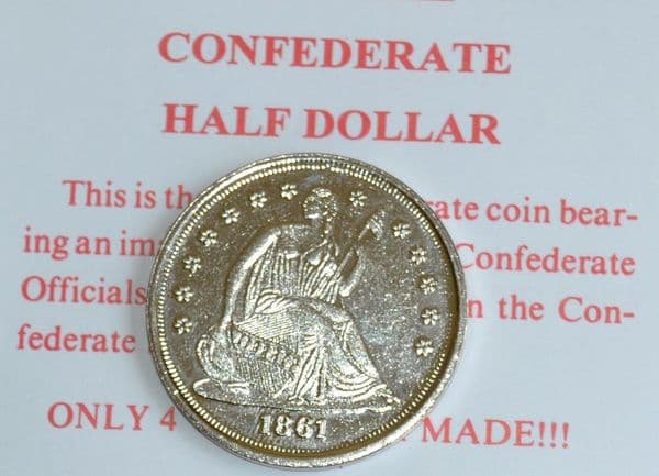 Confederate Replica Half Dollar Coin
