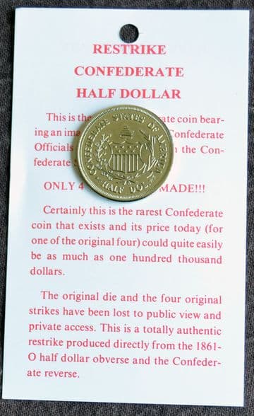 Confederate Replica Half Dollar Coin