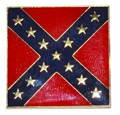 Confederate Square Flag Badge