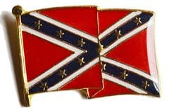Confederate Waving Flag Badge