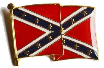 Confederate Waving Flag Badge
