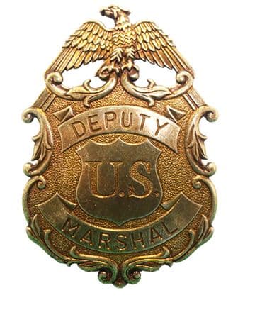 Eagle Gold Deputy United States Marshal Badge