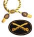GOLD & BLACK HAT CORD & BADGE SETS