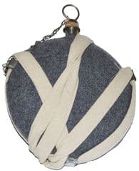Grey Wool Covered Water Canteen