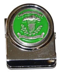 Irish Brigade Flag All Metal Note Holder Magnet