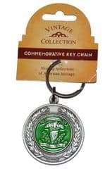 Irish Brigade Large Circular Pewter Keyring