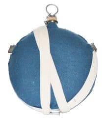 Light Blue Wool Covered Water Canteen
