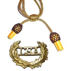 Officers Black & Gold Hat Cord And CSA Badge