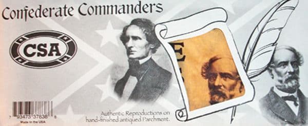 Parchment Paper Confederate & Union Generals Posters