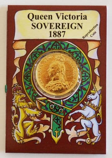 Pewter Queen Victoria Sovereign Coin - Packaged Jack The Ripper Era New