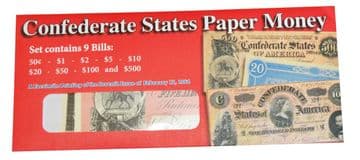 Replica Confederate States Paper Money { Issue Of February 17th 1864 }