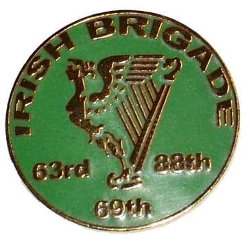 Union Irish Brigade Harp Circular Badge