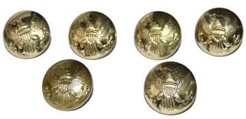 Union Large Frock Coat Or Shell Jacket Buttons x 6