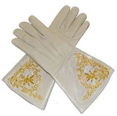 Union Tan/Buff Leather Glove Gauntlets