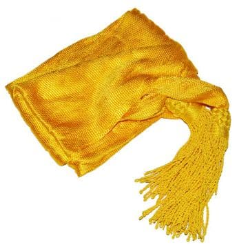 Yellow Cavalry Officers Silk Sash